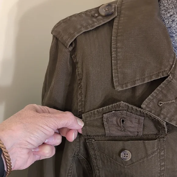J. Crew Women's Dark Olive Utility Jacket - Picture 6 of 16